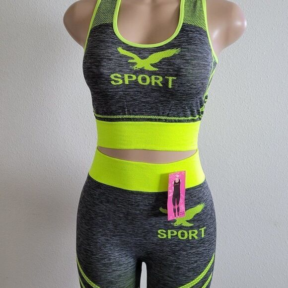 BRAND NEW Biker shorts and sports bra sets - Picture 2 of 16